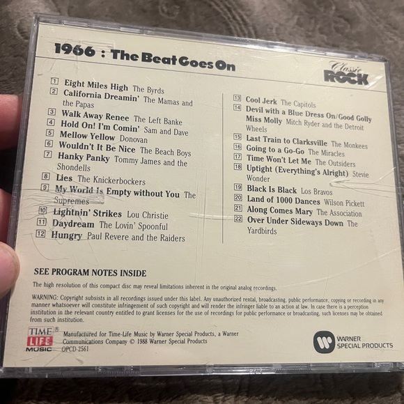 1966 The Beat Goes On Classic Rock Time Life Music CD - Picture 2 of 6